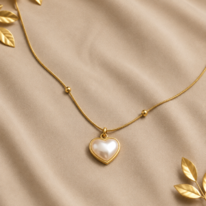 Anti Tarnish Pearl Grace Pendant Necklace