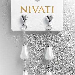 DOUBLE PEARL EARINGS / Pearl Earrings / Silver