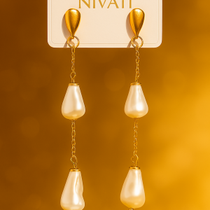 DOUBLE PEARL EARINGS / Pearl Earring