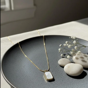 white Rectangular Pendant